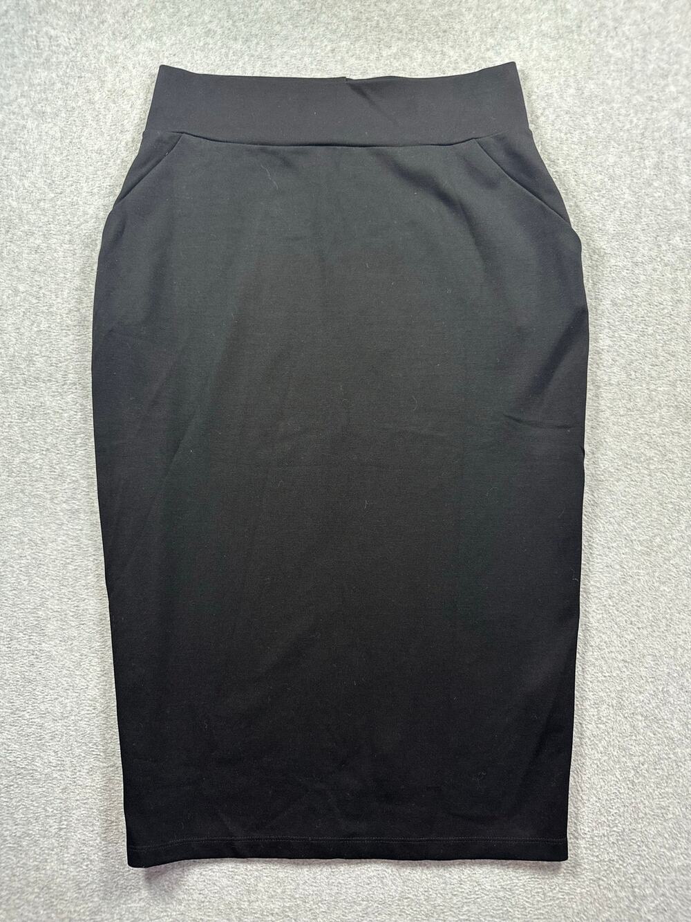 Marcella Vesey Pencil Midi Skirt Women's Medium Black European Ponte NWT